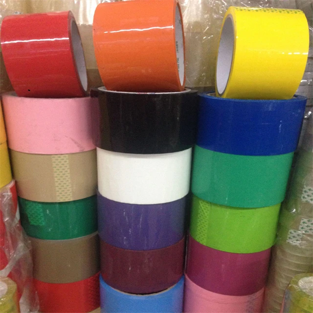 Пользовательская прозрачная упаковочная лента, самоклеящаяся желтая коричневая упаковочная лента