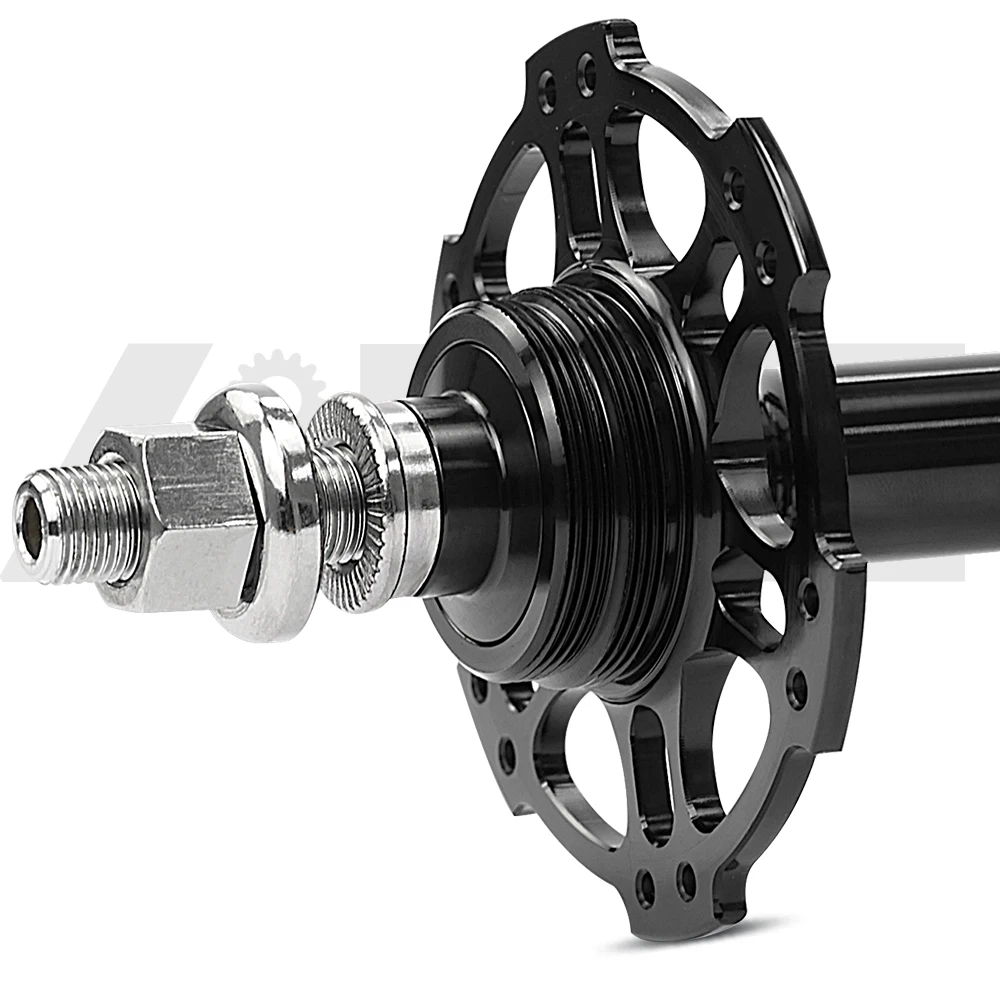 ARC Manufacturer GT-010F/R 100mm 120mm High Quality Aluminum Black Fixed Bike Hubsets 24 Hole Fixed Gear Track Bike Bearing Hub