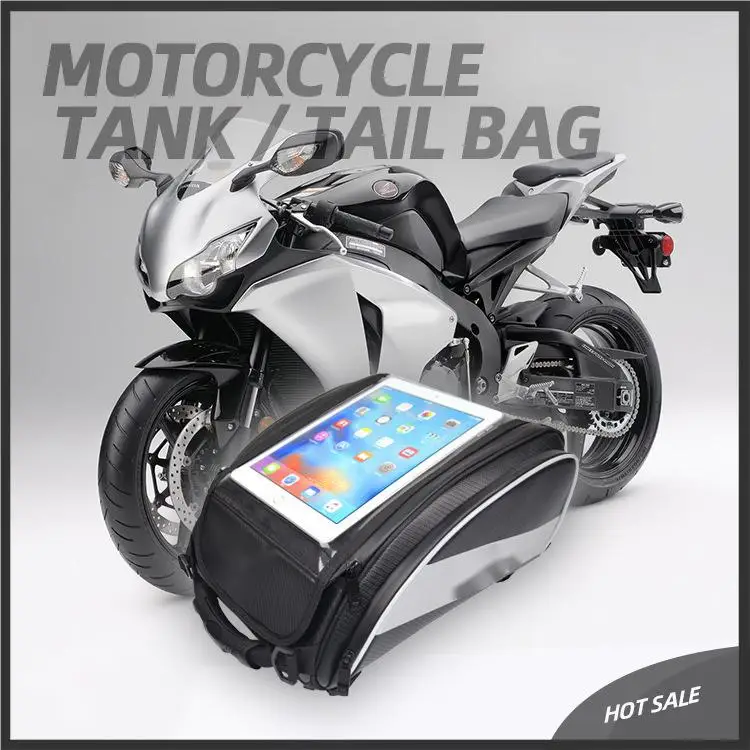 Motorcycle Navigation Bag Fuel Tank Rear Seat Helmet Bag Touchscreen Quick Disassembly Large Capacity Universal Model