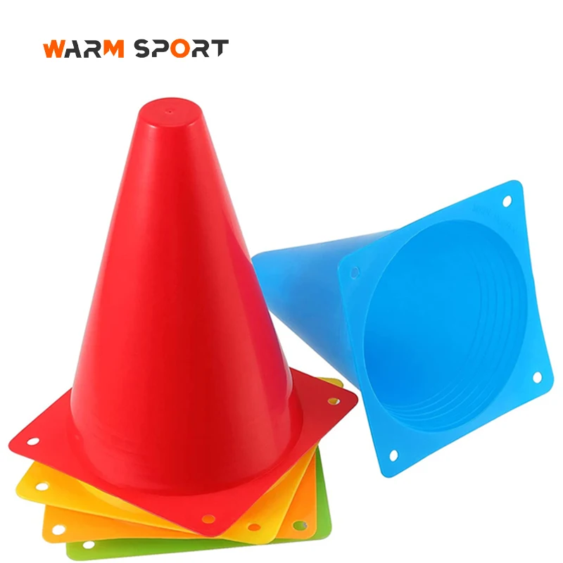 Factory Wholesale Multifunctional 18 23 CM PE Football Speed Training Agility Marker Cones Set