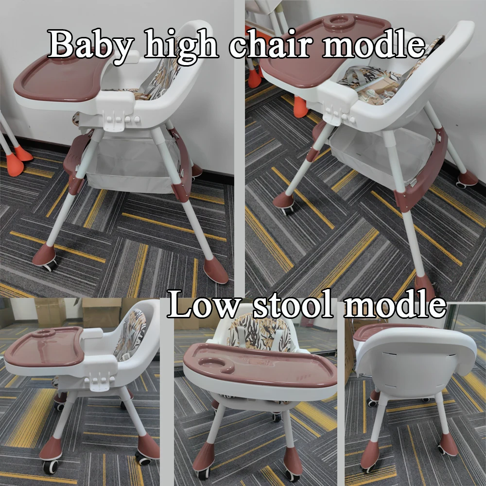 Cheap portable baby high chair table 3 in 1 rest food eattingt booster restaurant eating dining feeding high baby chair