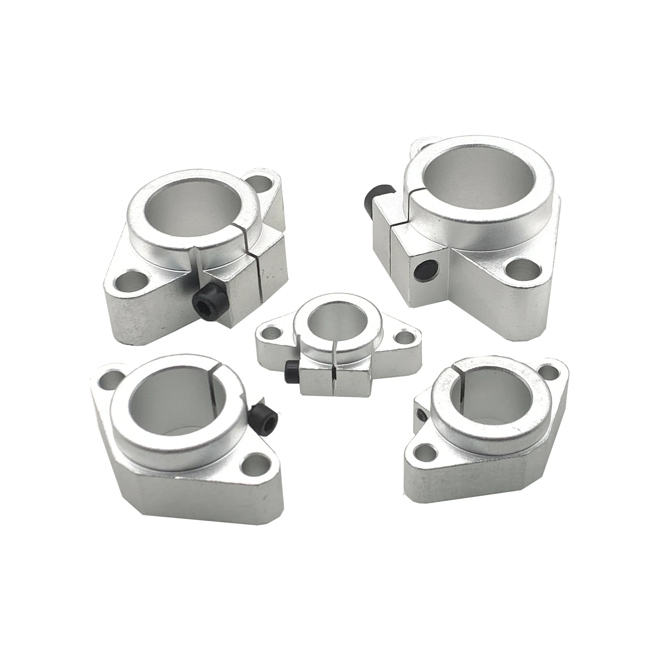 Optical axis support seat aluminum bracket rhombus horizontal fixed seat guide bar seat SHF16/20/25/30