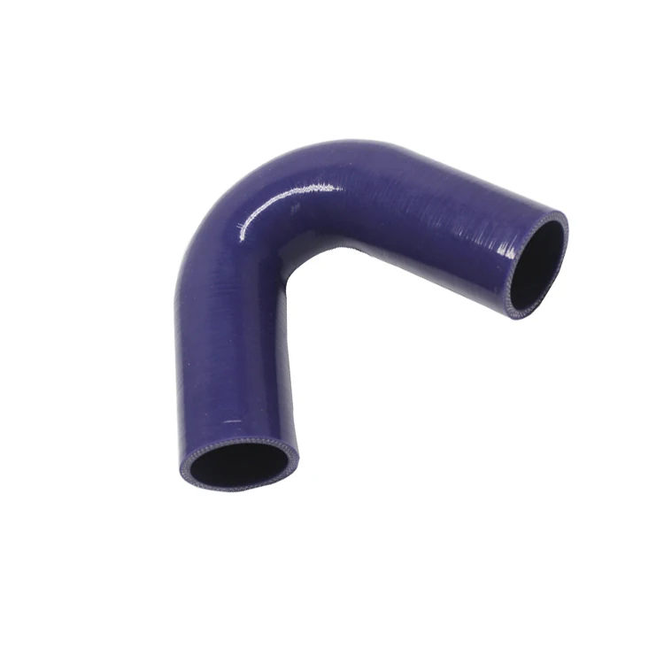 High-Performance Motor Spare Parts Auto Aramid Fiber Reinforced Silicone Rubber Exhaust Hose 135-Degree Elbow Cutting Service