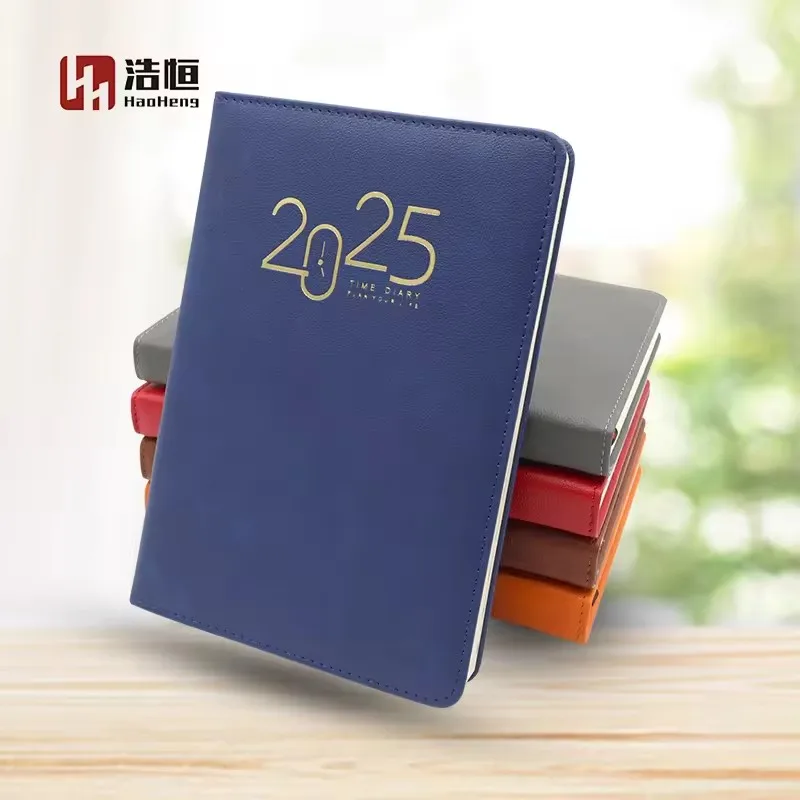 А5 Заказная кожаная благодарность Cuadernos журнал планировщик трендовый 2025 дневник блокнот календарь Подарочный