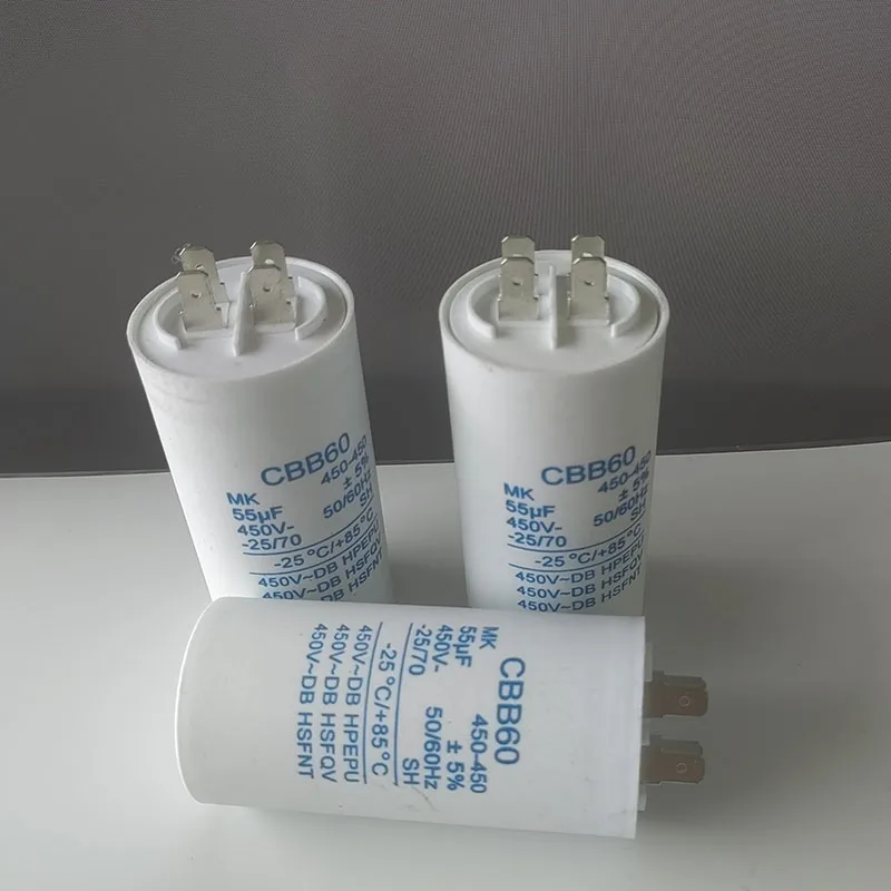 Water pump operating capacitor AC capacitor plug-in capacitor