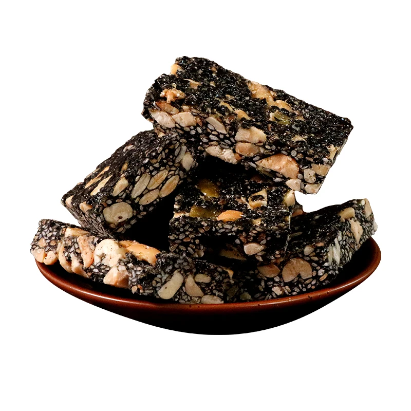 Bulk 500g Black Sesame Crispy Peanuts Asian Snacks Wholesale Chinese Food Products Healthy Candy Snack  Coated Peanuts