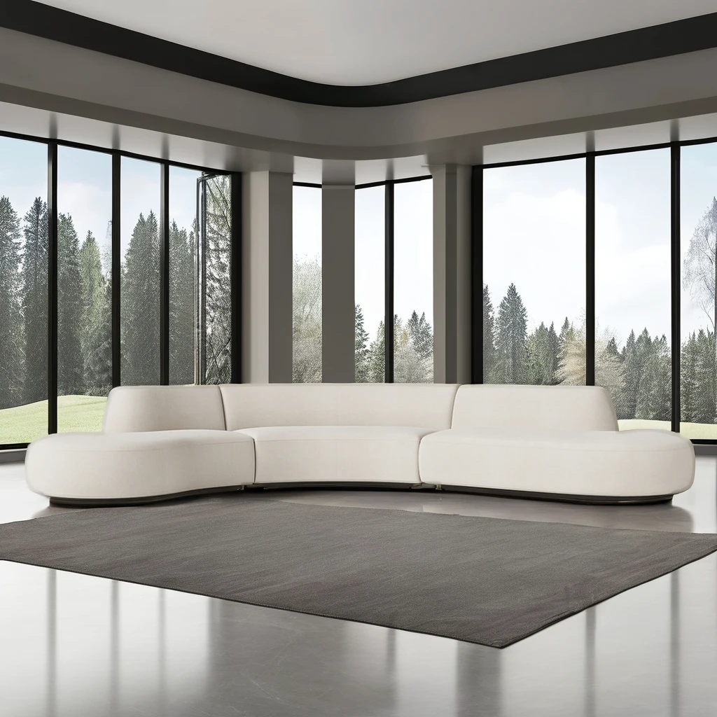 FERLY Luxury living Room Sofas Home Furniture American Style Large Sectional Sofa Free Form Combination Sofa