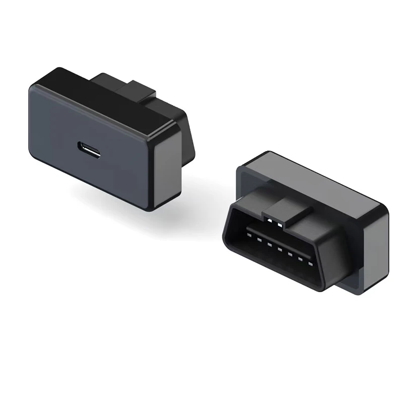 Wholesales J1962 OBD2 Male to PD 30W Type-C Female Adapter Charger for Dash Camera GPS Mobile Phones Tablets DVR Radar Detector