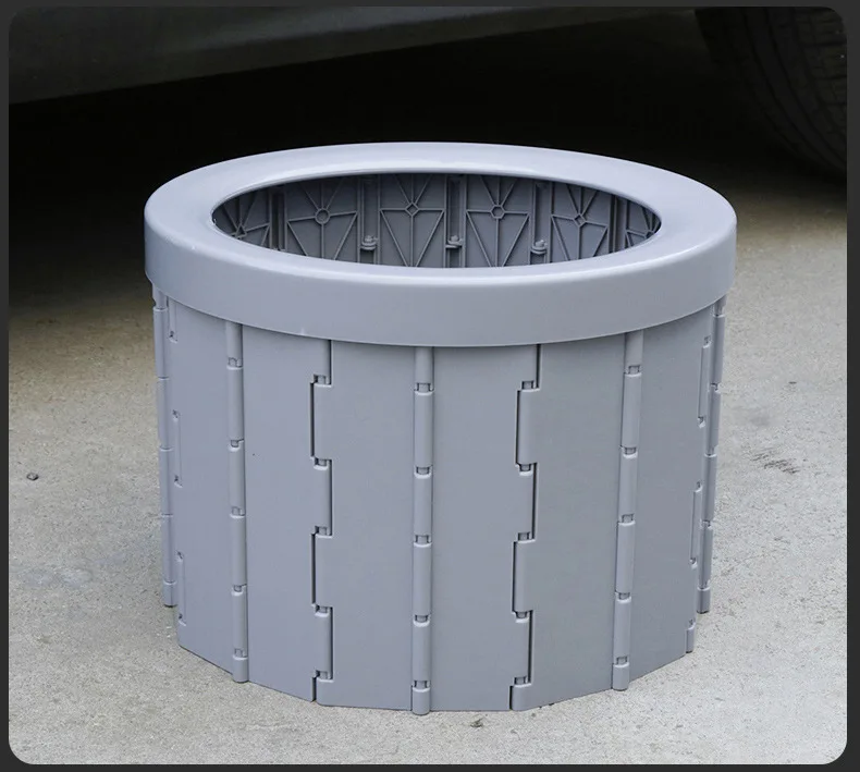 Folding Camping Potty Travel Portable Plastic Adult Toilet For Car Boat Hiking Long Trips