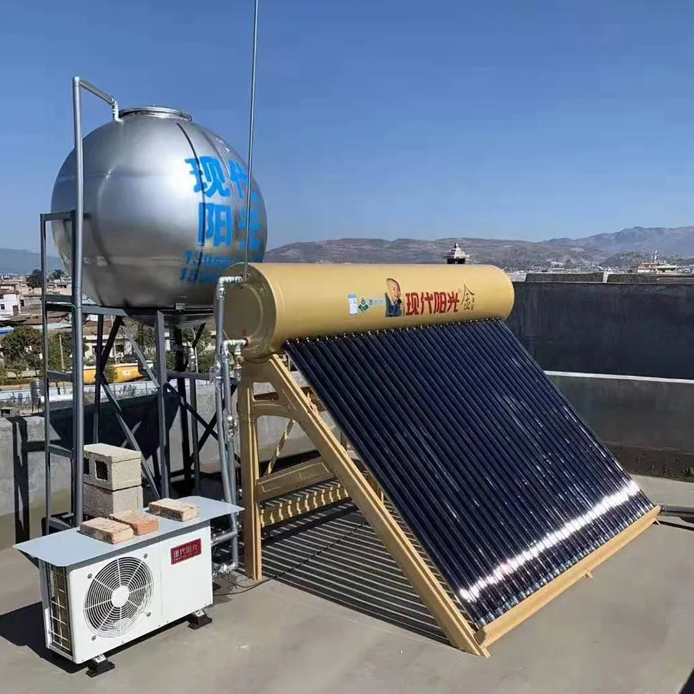 
super metal heat pipe separated placa solar agua caliente 100L heat pipe 