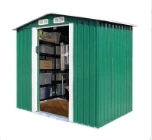 Большой уличный сарай 6x8 футов полностью металлический садовый для велосипеда и Буга