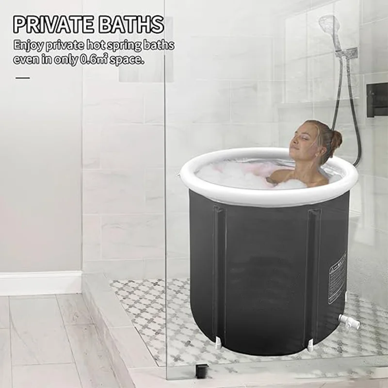 Customized Best Selling Enamel Steel Practical ice bath tub manufacturer cold plunge 2 person water filter vertical