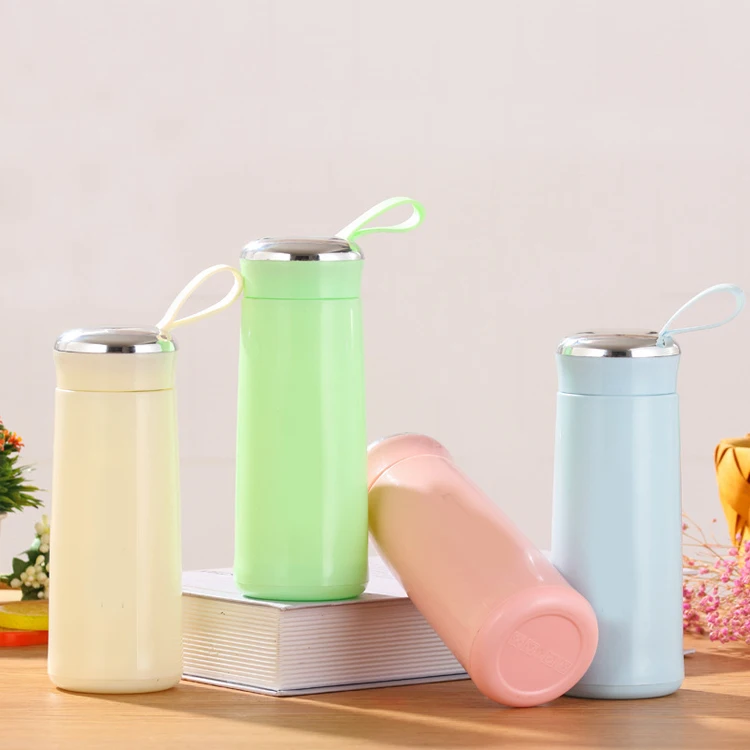 Manufacturer Cheaper Hiking Outdoor Sport Hot and Cold Water Children School Cute Gift Glass Water Bottle