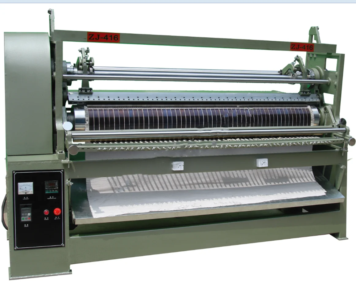 
416 pleates on fabric making machine shrink pleating machine 