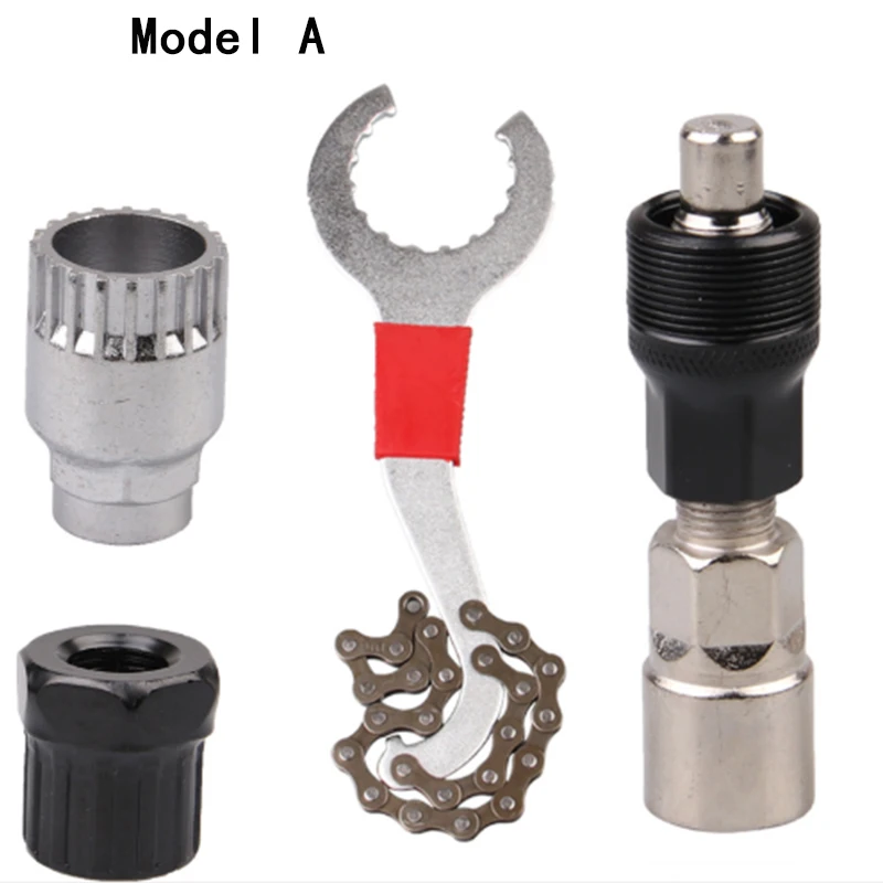 Bicycle Repair Tool Road Mountain Bike Crankset Wrench Chain Remover Bottom Sleeve Spoke Wrench Freewheel Tool Bike Part