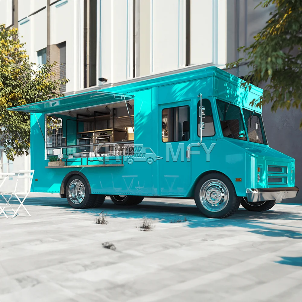 2024 Street-Selling Vending Mobile Cart Coffee Cart Electric Mobile Bar Ice Cream Truck Food Truck For Sale