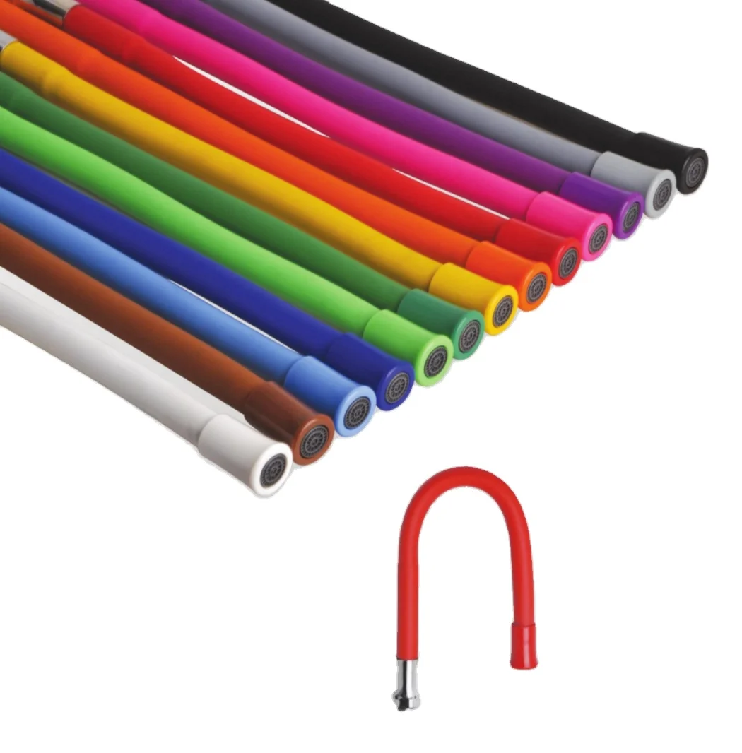 Hot sale ABS plastic Chrome Factory New Design Silicon Flexible Hose Kitchen Sink Faucet Flexible Pipe Hose