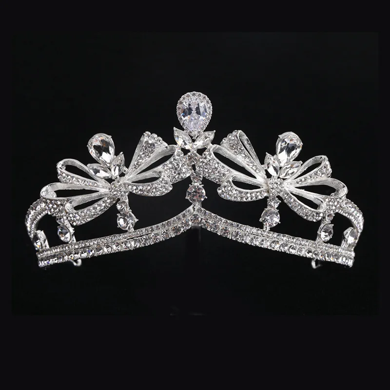 Wholesale Jewelry De Noiva Precio Nupciales Zirconia Pearl Zircon Wedding Crowns Bridal Tiaras Women Hair Accessories For Girls
