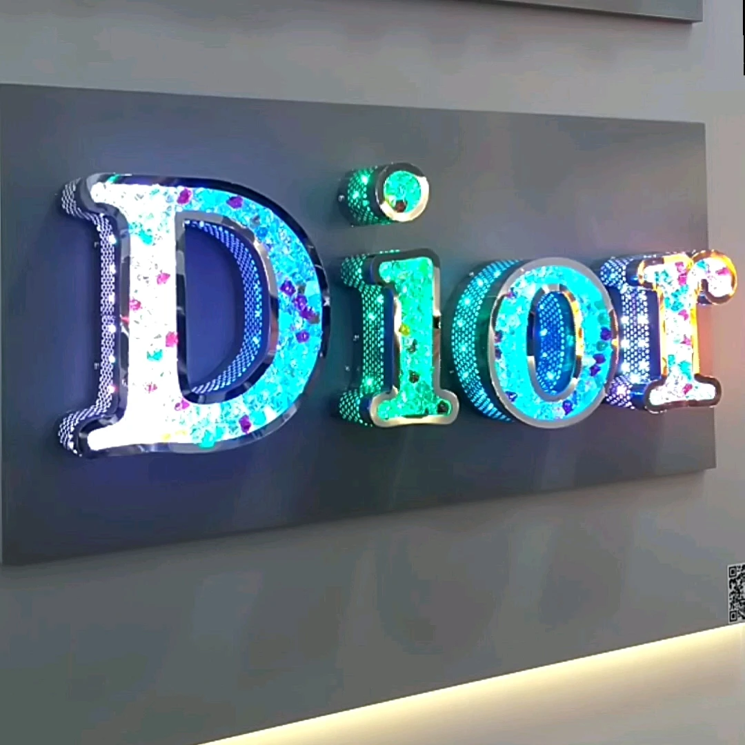 Custom advertising Light outdoor shop sign waterproof advertising led modules 3D sign light box advertising sign 3d acrylic