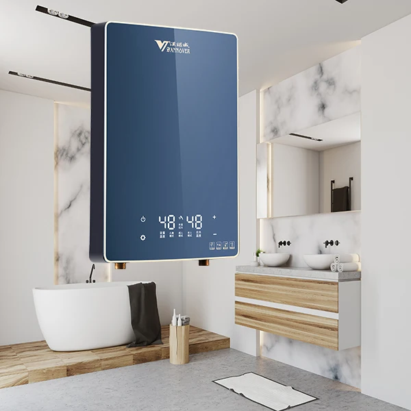 DSC 2024 Instant Electric Water Heater 8.8kW Tankless Water Heater for Kitchen Bathroom with Self Modulating Technology Blue