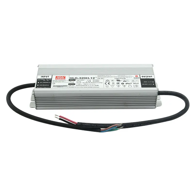 MEANWELL HL-320-36 320W 12V~54V IP67 Level With 3 In 1 Dimming Function LED Driver 24V Power Supply