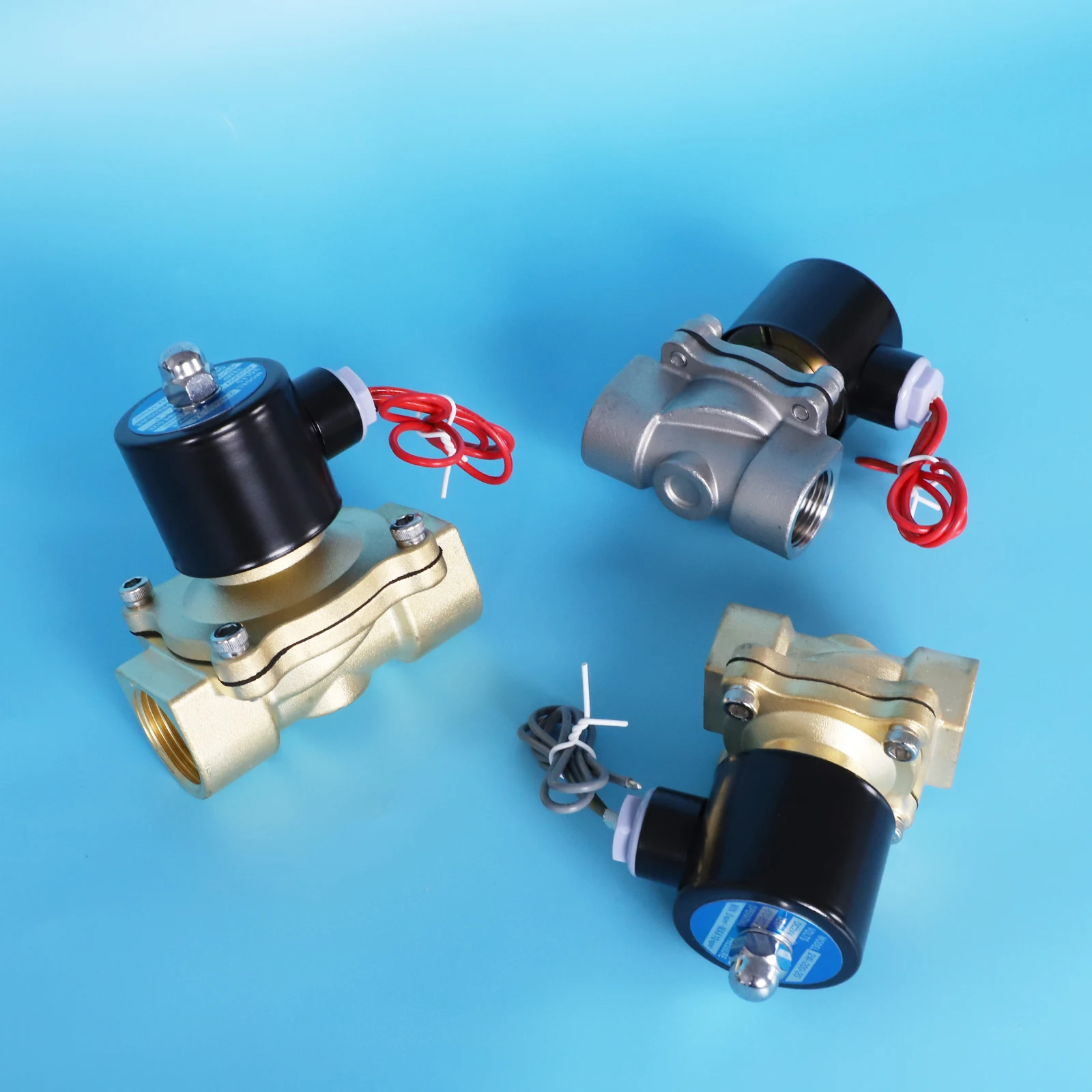 brass NC diahpragm 2 position 2 ways brass big flow irrigation 12v 2 inches irrigation valve solenoid