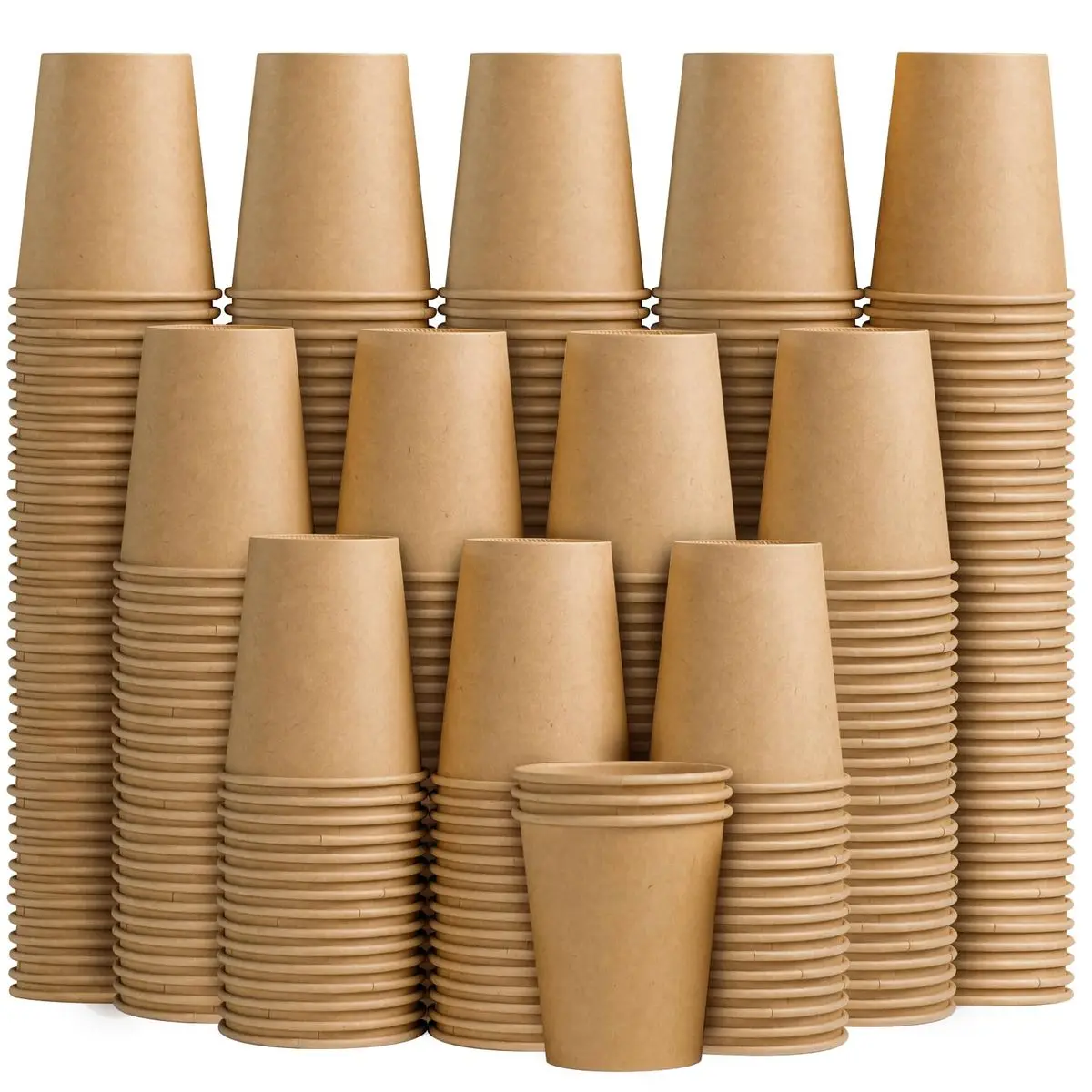 Double Wall Disposable Kraft Paper Cup for Coffee Wine Tequila Custom Logo Print Embossing and Stamping Craft Paper Material