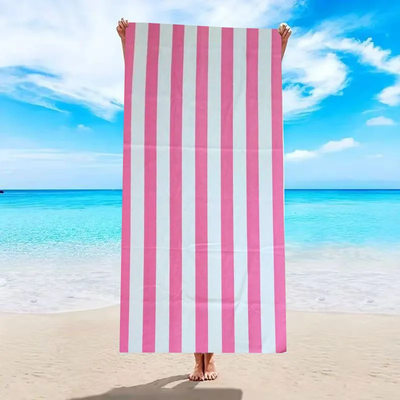 oversized RPET rectangle quick dry microfiber sand free beach towel extra large beach blanket