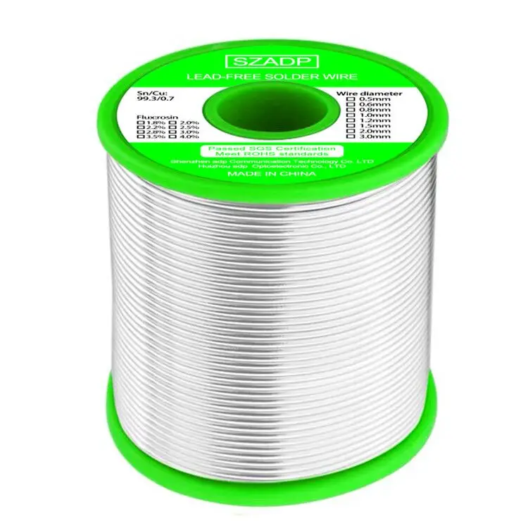 Tin High Temperature Lead-Free Solder Wire 65/30 63/37 Solder Wire 0.8mm Tined Wire RoHS Sn99/Ag0.3/Cu0.7 Mobile Welding