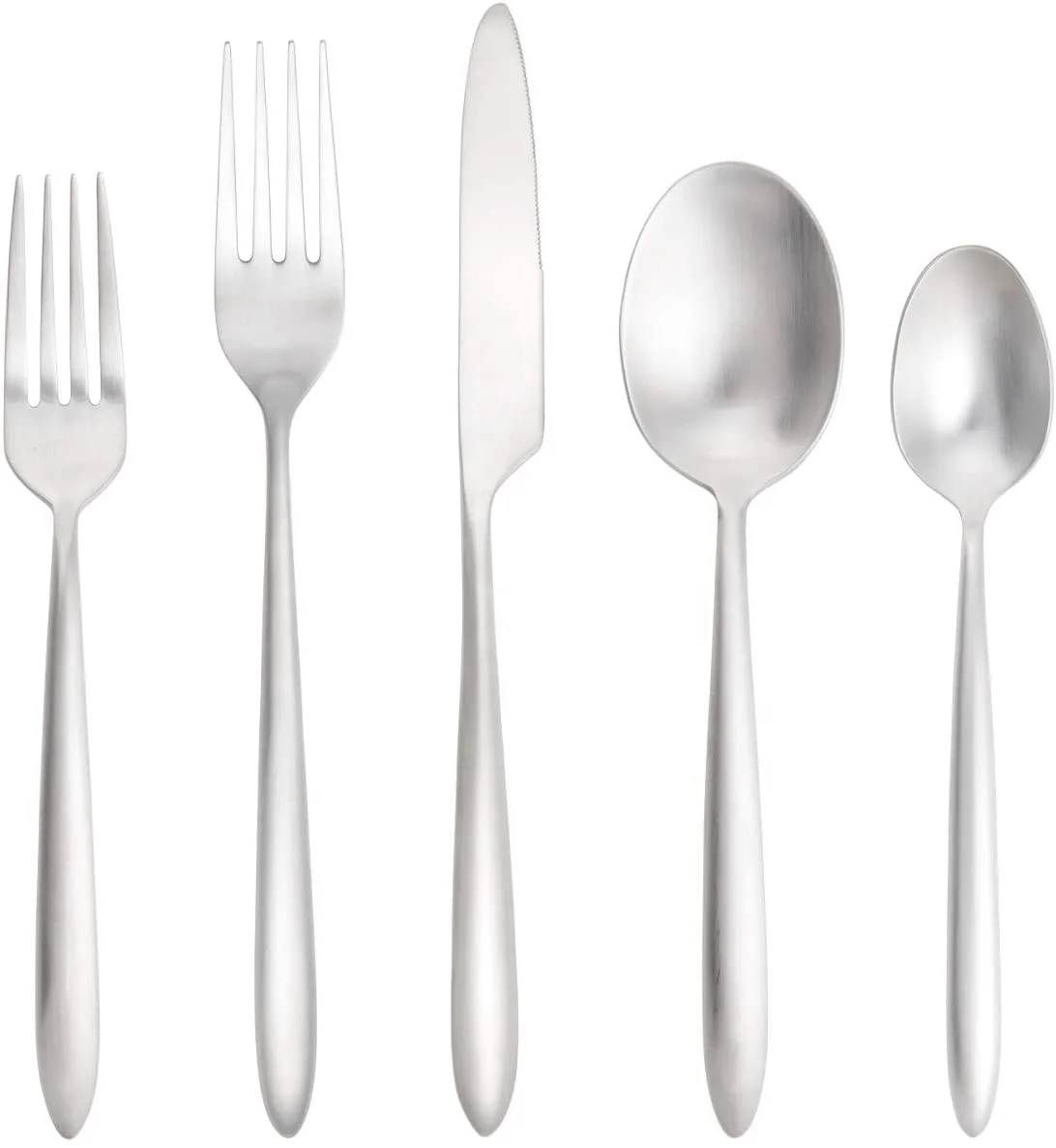 Brass Silver Plated Cutlery Dining Table Dinnerware Cutlery Set Luxury Design Brass Metal 5 Piece Cutlery Set Wholesale