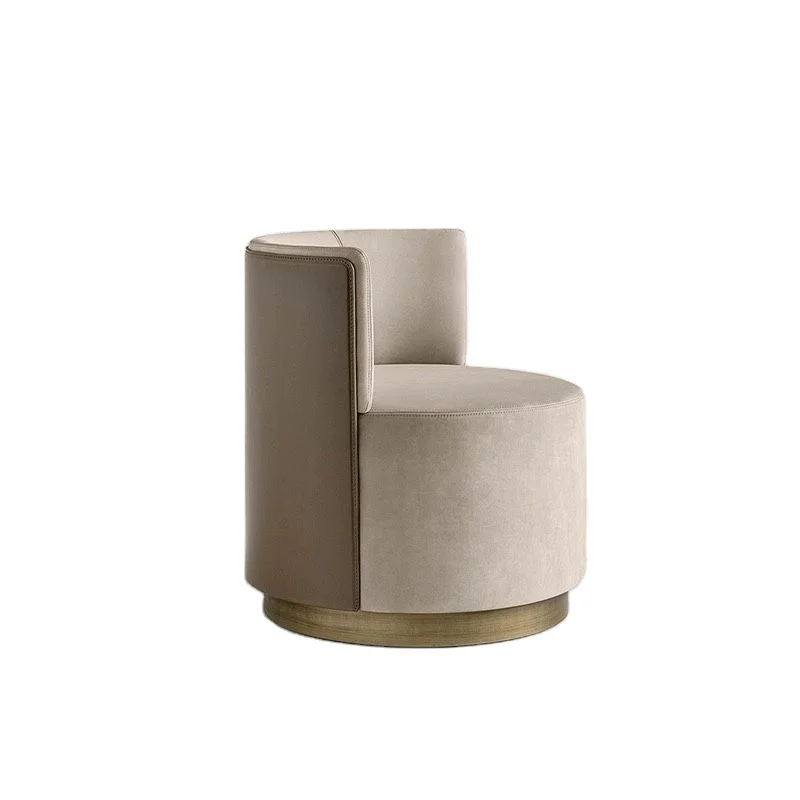 Nordic Modern Living Room Rotating Single Sofa Dresser Balcony Lounge Chair Reception Talk Chair 4