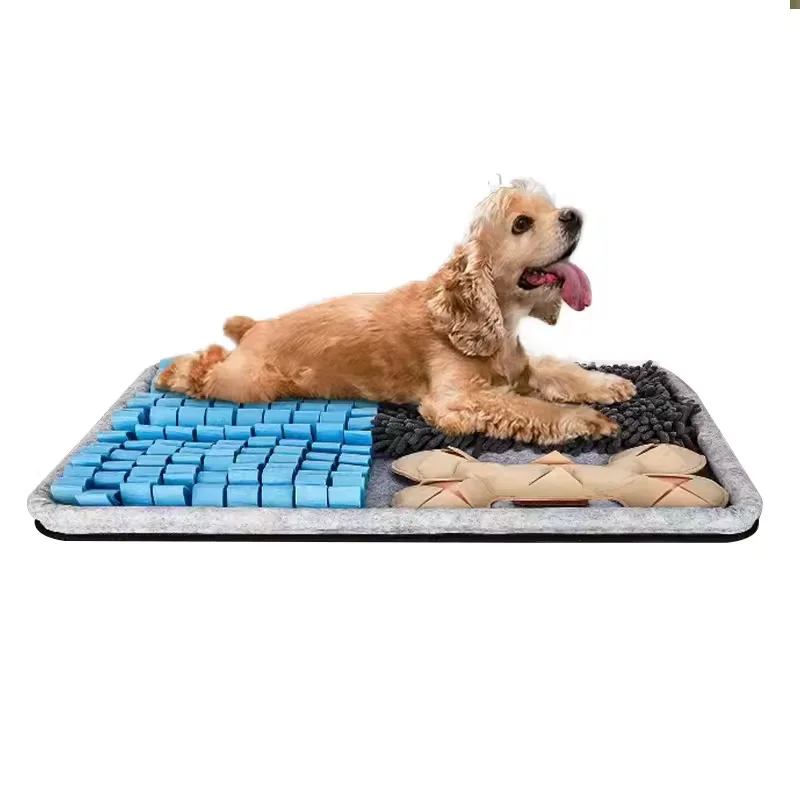 Dog Snuffle Mat 4 in 1 High Quality Pet Feeding Snuffle Mat Slow Food Sniffing Training Mats for Dogs Interactive Dog Toys