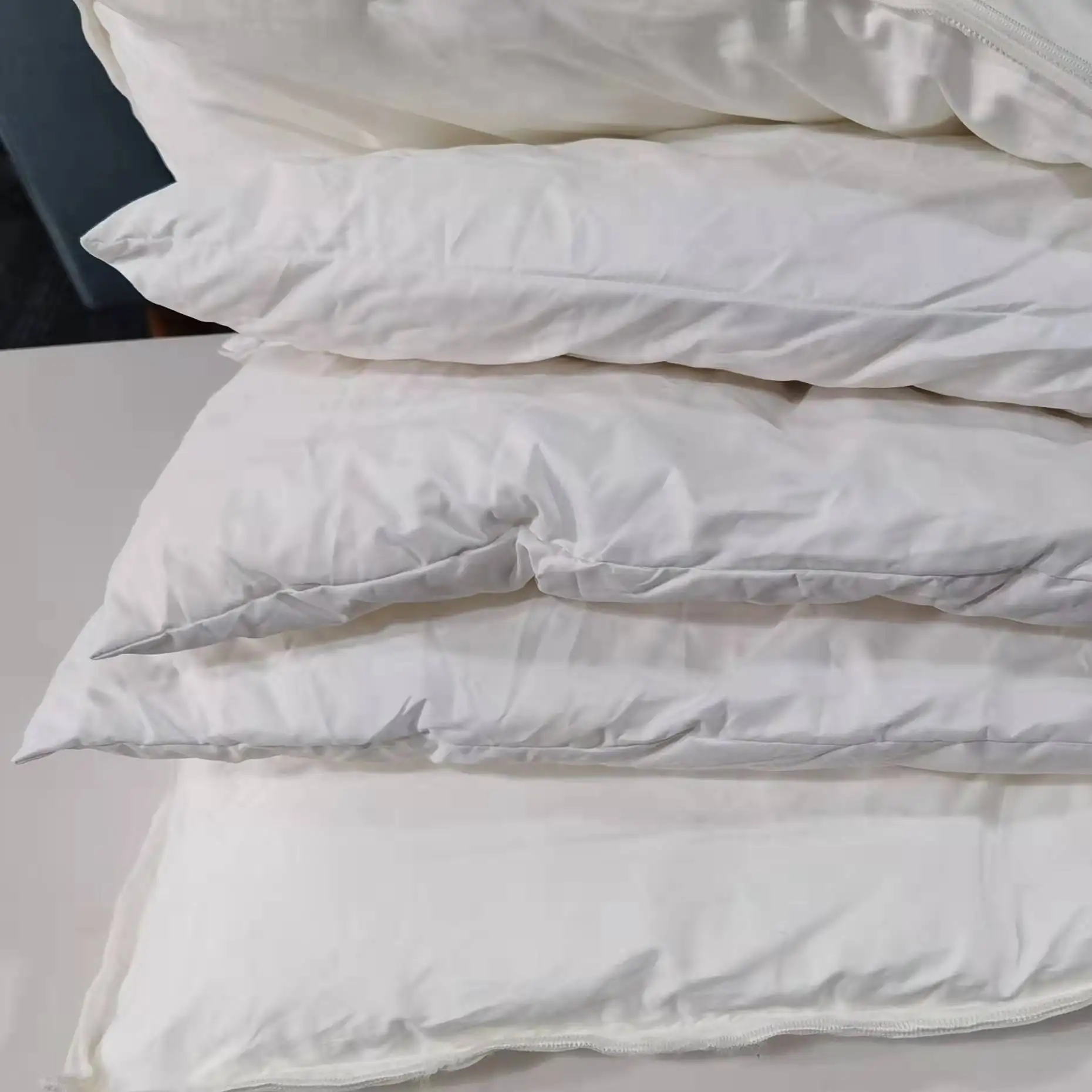 Pillow Insert luxury premium white 5 star hotel used neck down-proof fabric 3 layer duck home feather down filled pillows