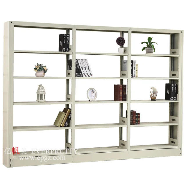 School Furniture Metal Bookshelf Portfolio Book Shelf White Cube Bookcase Iron Modern Bookshelf for Library