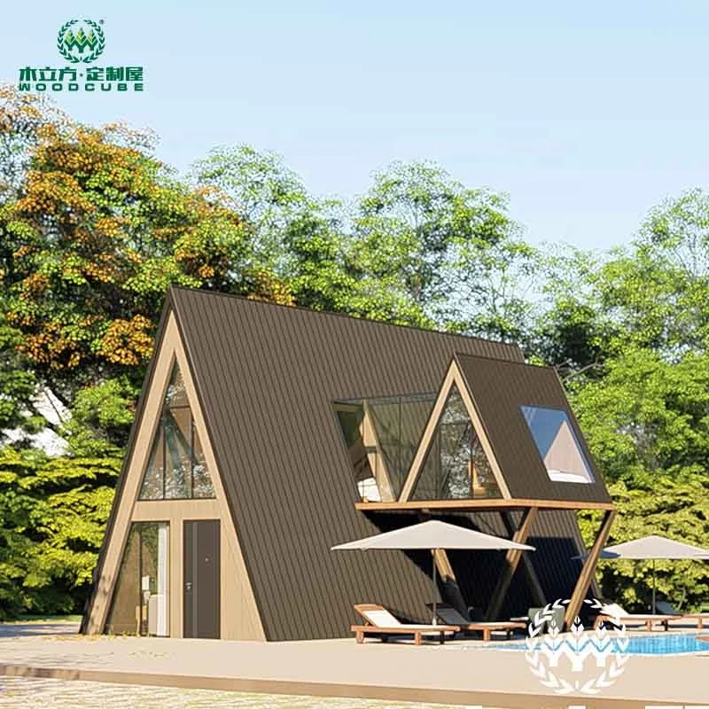 
Popular luxury 2-story prefabricated house light gauge steel villa prefab home 