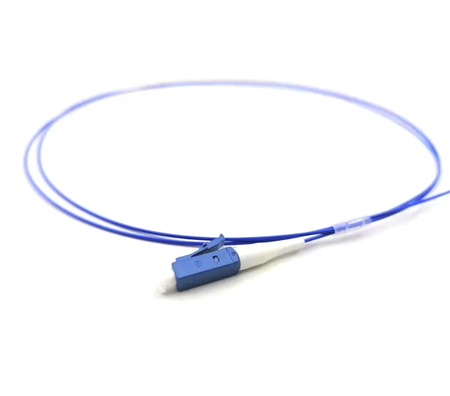 LC Fibre Pigtails Single Mode 0.9mm Tight Buffer Optical Fiber Pigtail LC/SC/ST/FC UPC APC G657A1 Blue 1m