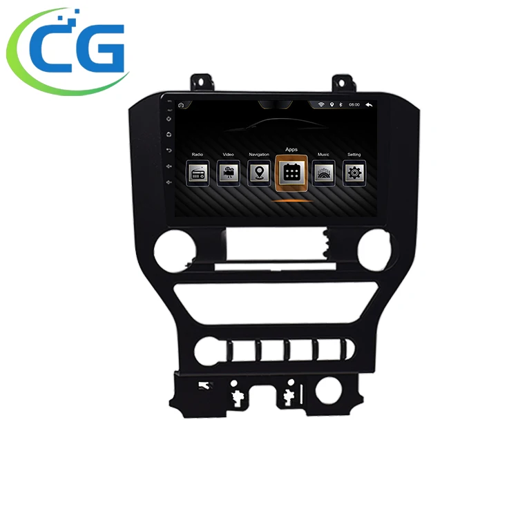 9 inch Navigator For Ford Mustang GT500 2015 high level Radio Video MP5 WIFI GPS Android System Full Touch Screen IPS