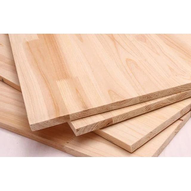 Poplar plates edge glue joint board wood finger joint board panel lumber for indoor outdoor decoration furniture E0E1 FSC