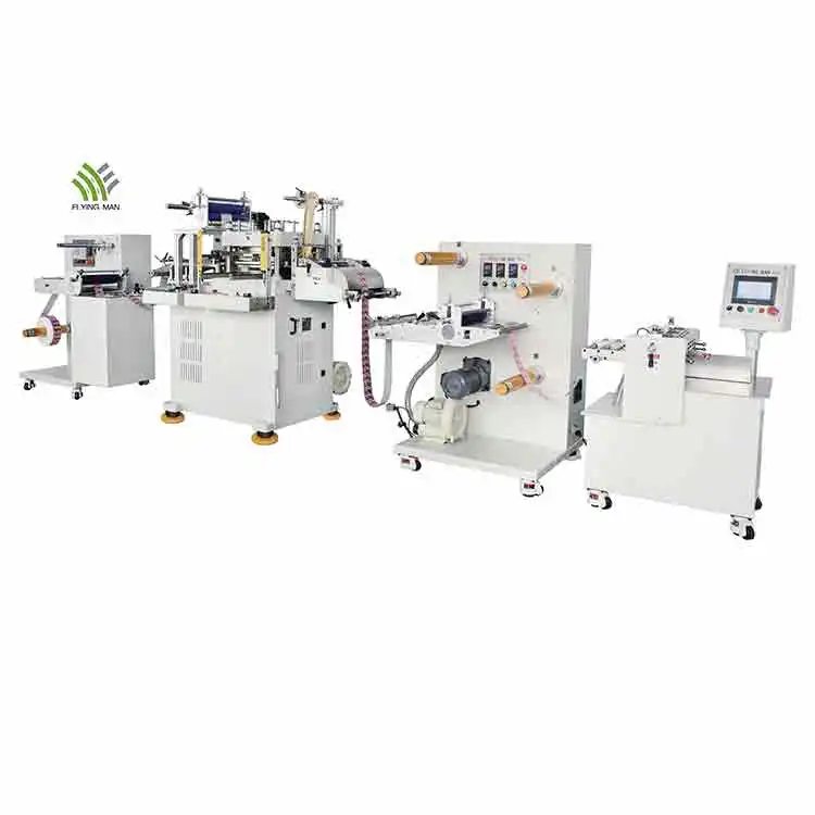 Foam Tape Circle Shape Cutter Label Die Cutting Machine with Slitting and Rewinding Function