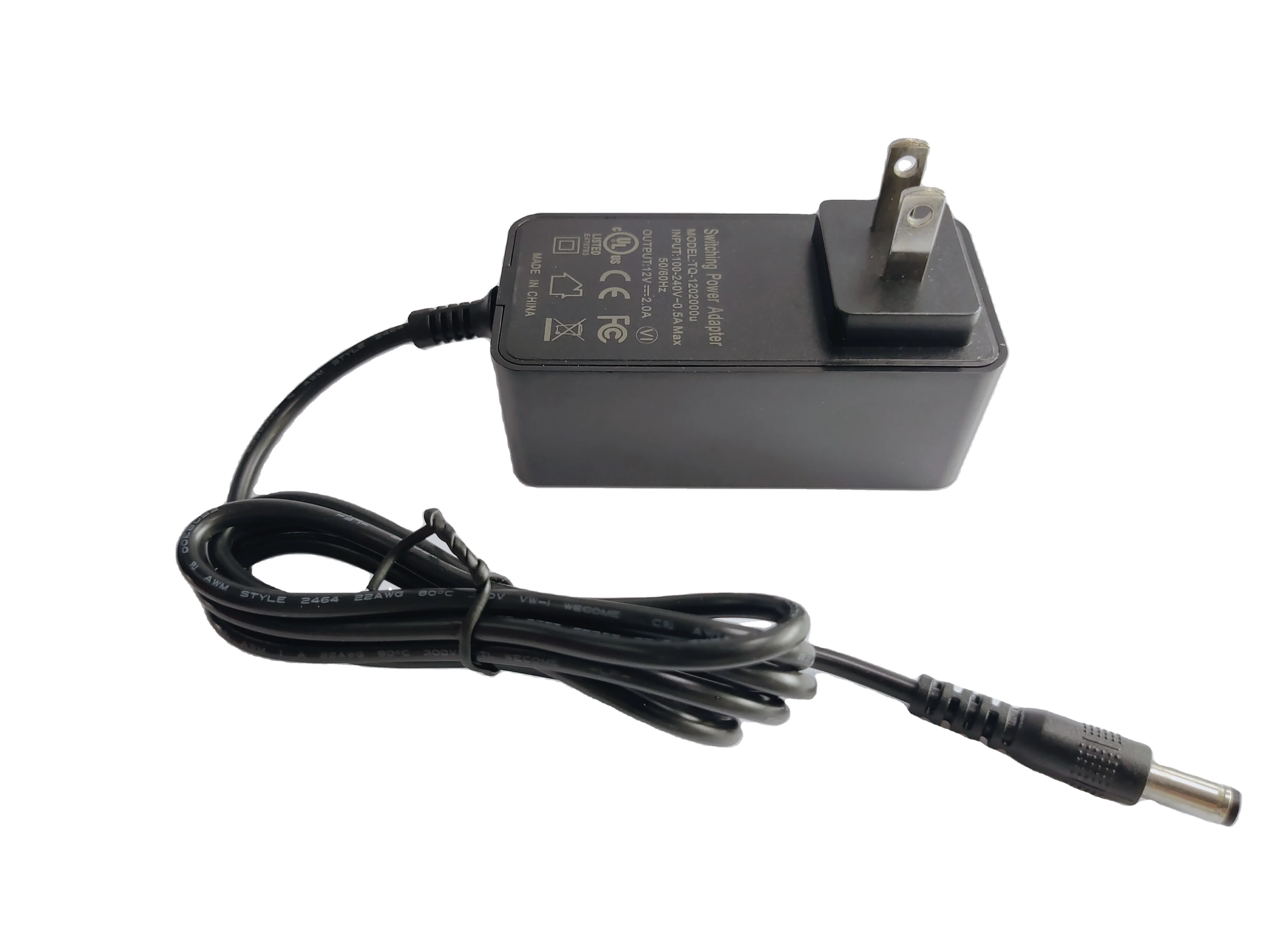 24V power adaptor 24v 2a switching power supply with 1.2m DC cable and DC connector use for LED light water purifier Camera