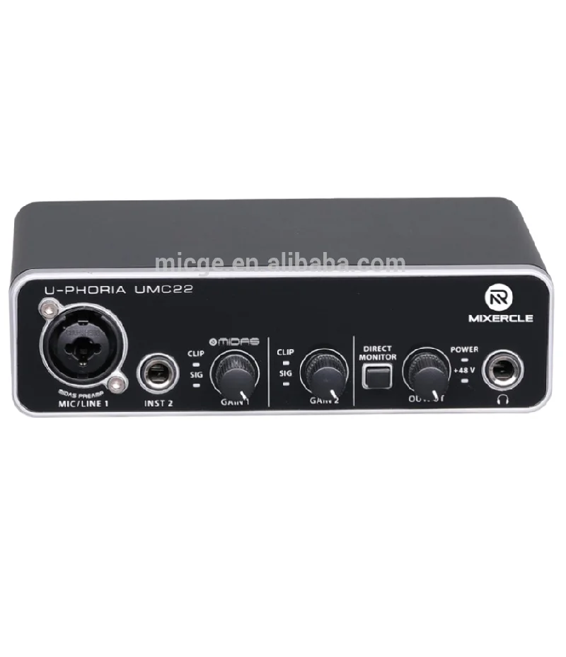 
2021 HOT SALE! Professional recording audio interface sound card 2x2 USB Audio Interface 