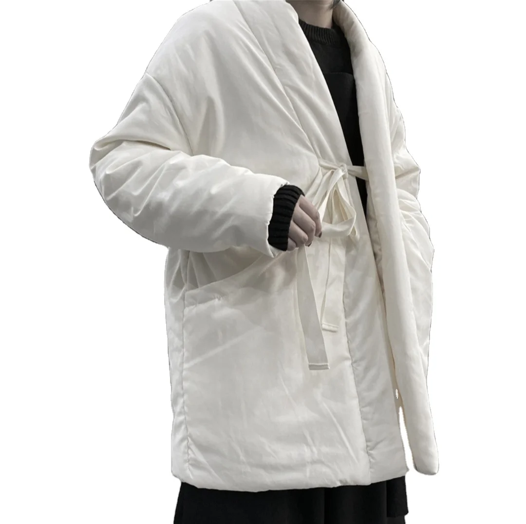Men Women Kimono Anorak Japanese Jacket - Water Resistant Windbreaker / Nylon Polyester Flap-Cover