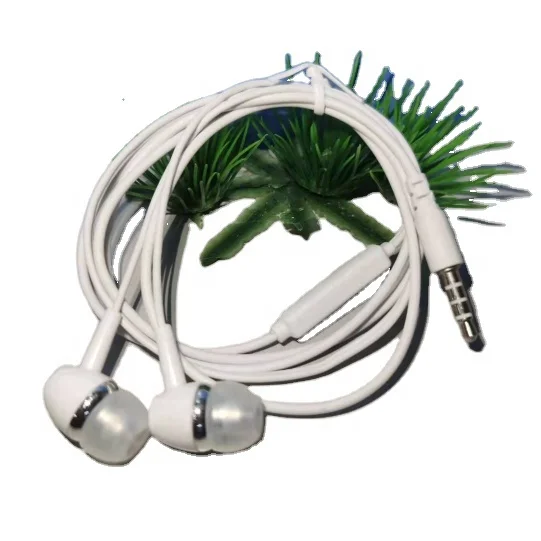 3.5mm In-Ear Wired Cheap Earphone With Microphone Bus Train Hotel Airline Android Headphone Earbud Headset