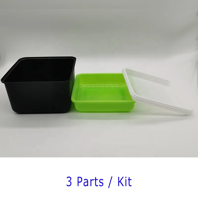 Durable Seed Germination Vegetable Plant Plastic Tray Seedling Starting Cover With Dome 1020 Trays PP Microgreen Greenhouse Lids