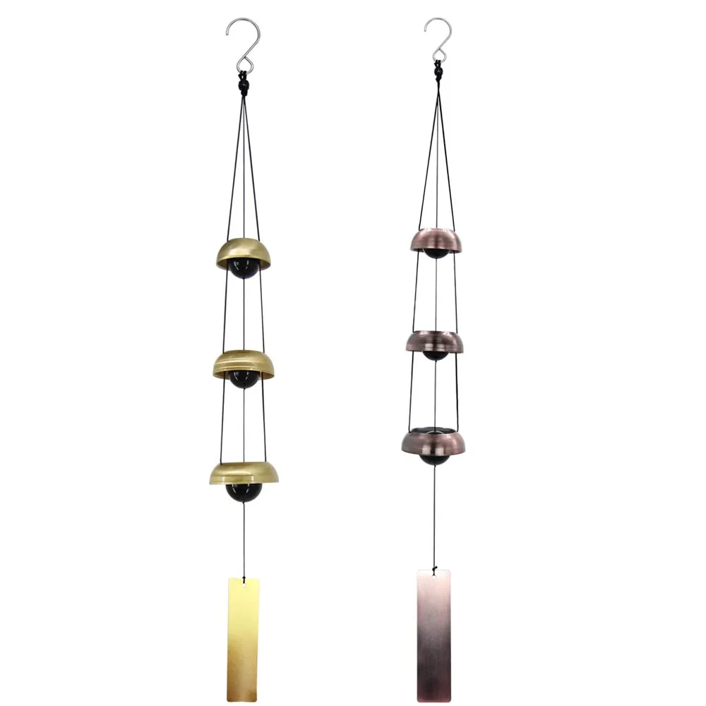 26 Inch Home Decor Windchimes With 3 Glass Beads Bells Outdoor Garden Hanging Decoration Memorial Wind Chimes