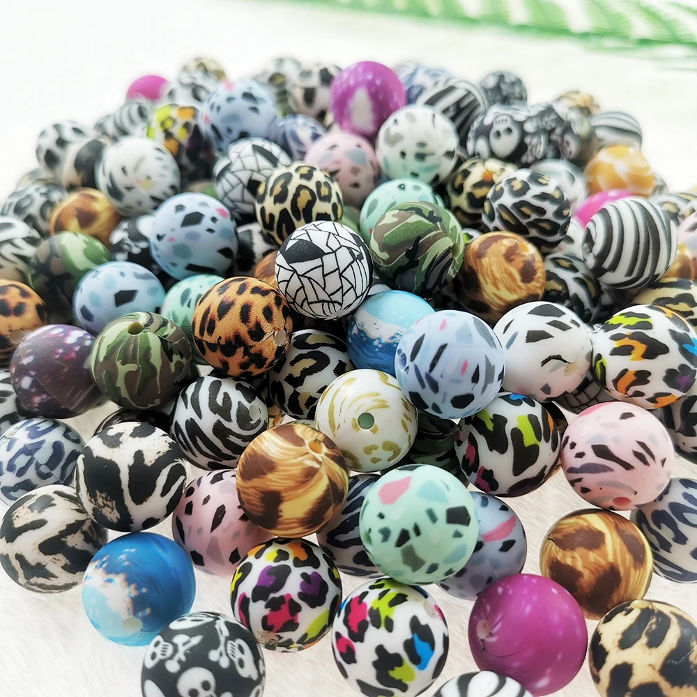 Buy 15mm Newborn Perle Teething Beads For Jewelry Making Baby Products DIY Round Silicone Beads