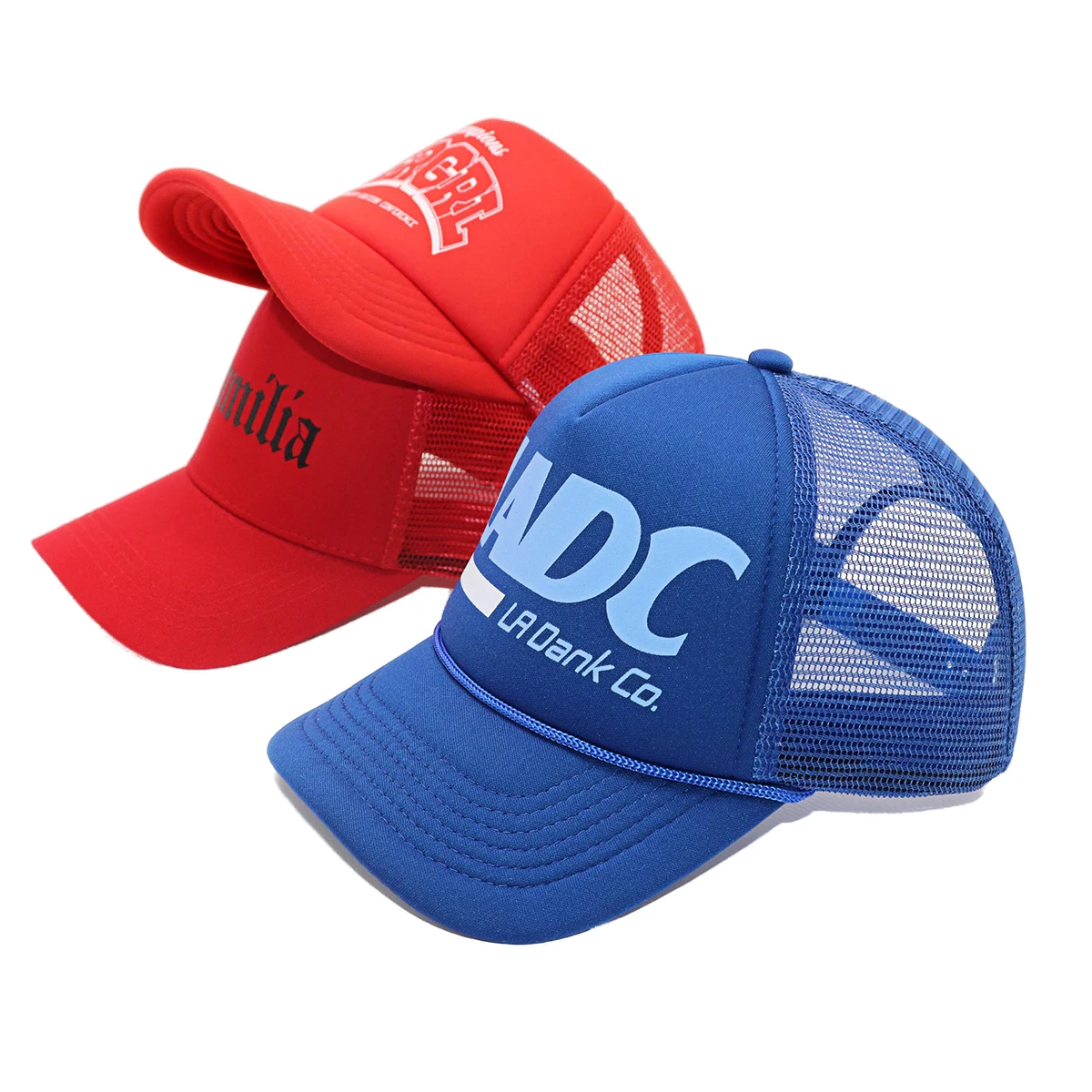 5 Panel Foam Sports Trucker Caps Screen Printed Logo Trucker Hats Custom Printing