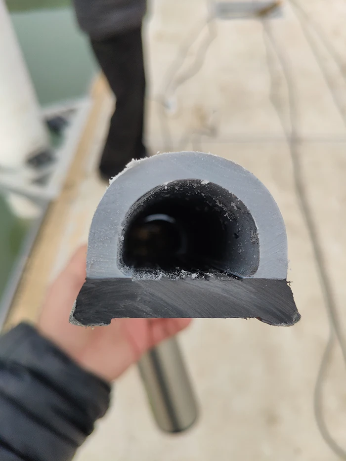 Bespoke Rubber Boat Bumper Fender D-Shape Boat D Fender