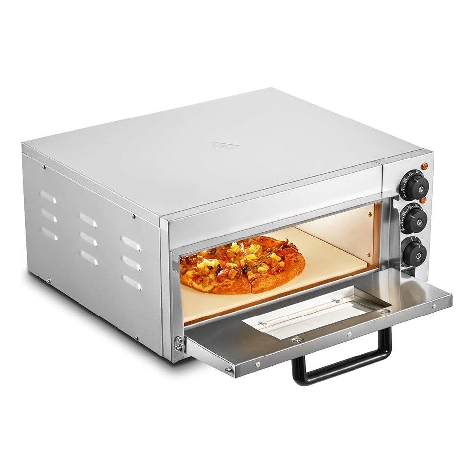 EP1ST 16-Inch 1700W Commercial Electric Pizza Oven with Adjustable Temp & Timer, 360° Uniform Baking for Home & Commercial Use
