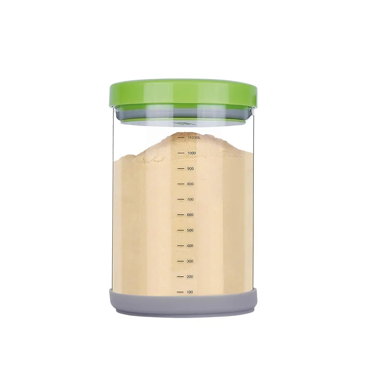 Easy Open Airtight Clear  Dry Food Storage Jar Box,  BPA Free Seal Airtight Lid For Cereal Snack Food Storage, Food Preservation